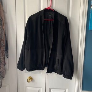 Reitmans- Classic black bomber jacket with pockets